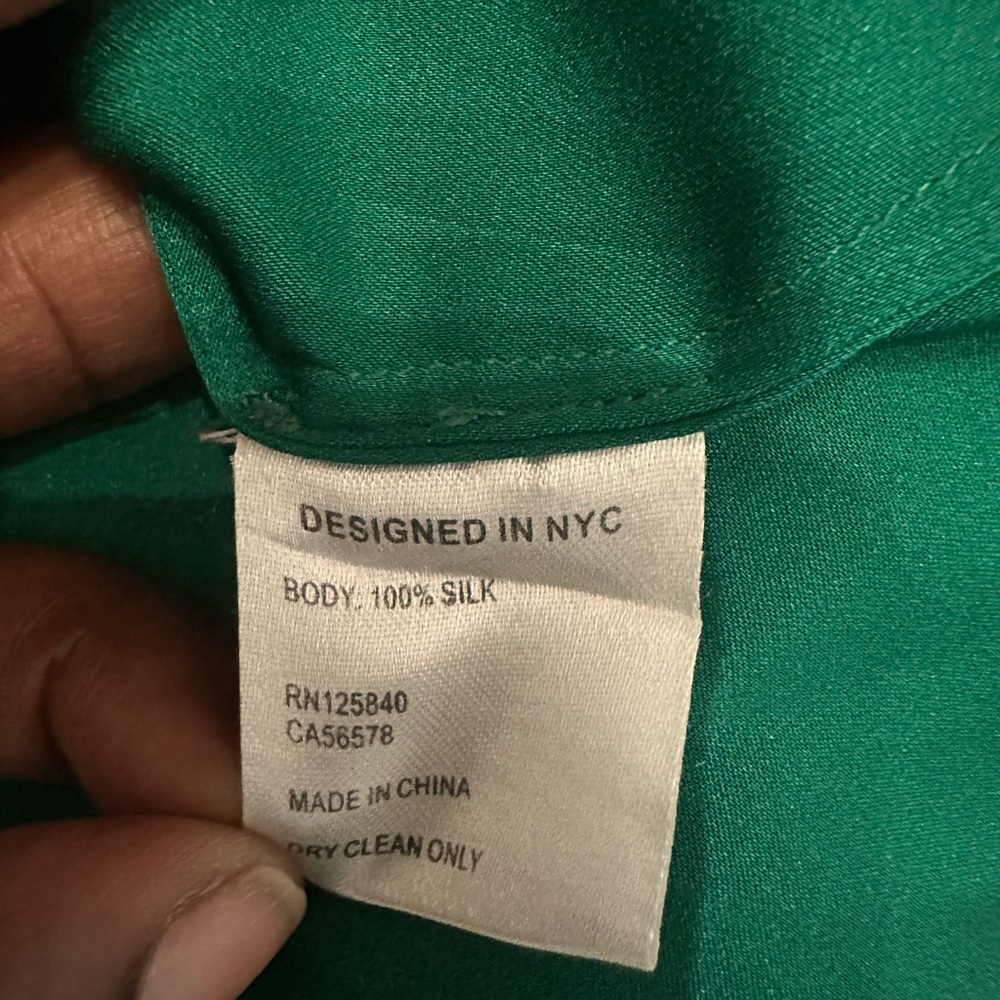 Source Unknown Teal Keyhole Blouse View 4